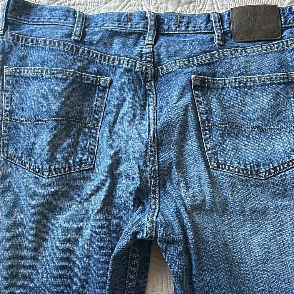 Lee Relaxed Fit Blue Jeans for Men Size 38x34 - Picture 6 of 8